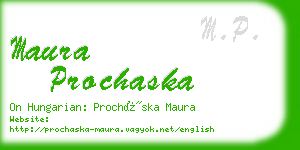 maura prochaska business card